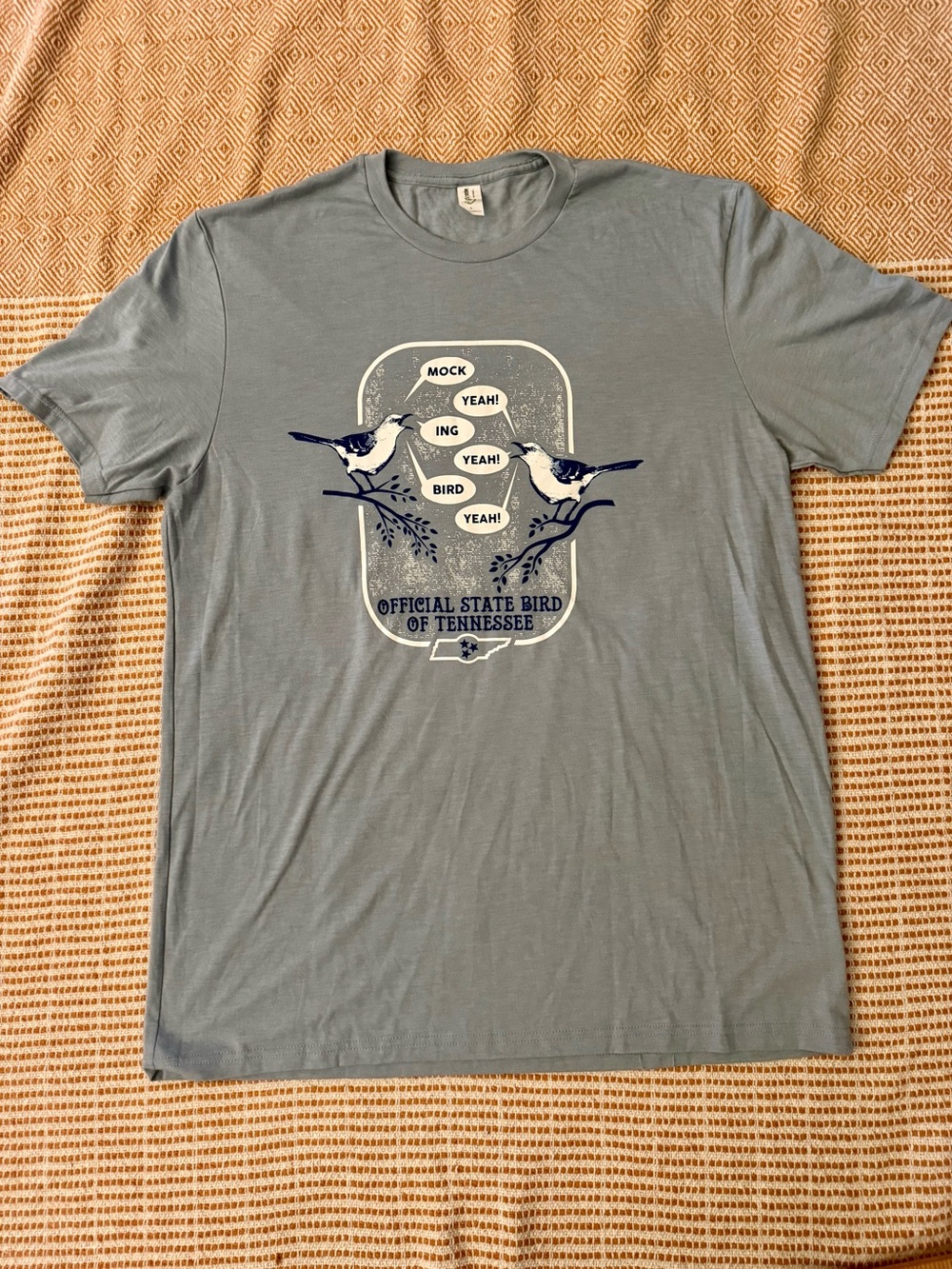 Women’s Short Sleeve Mockingbird Graphic Tee - State Bird of Tennessee - Picture 2 of 9